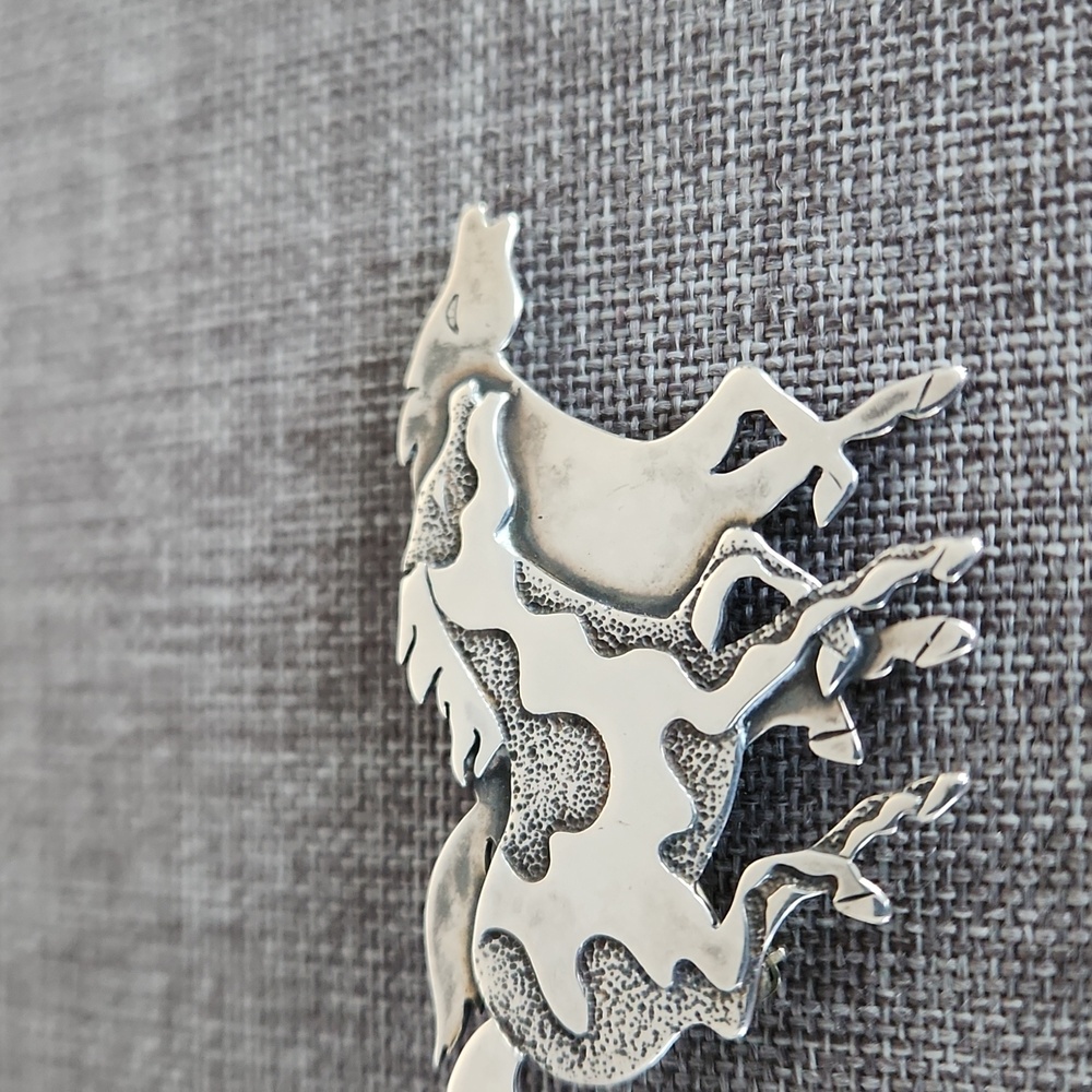 Fabulous Native American Navajo Sterling Horse Brooch By Frank Salcido ๐โฅ๏ธ - Picture 10 of 11